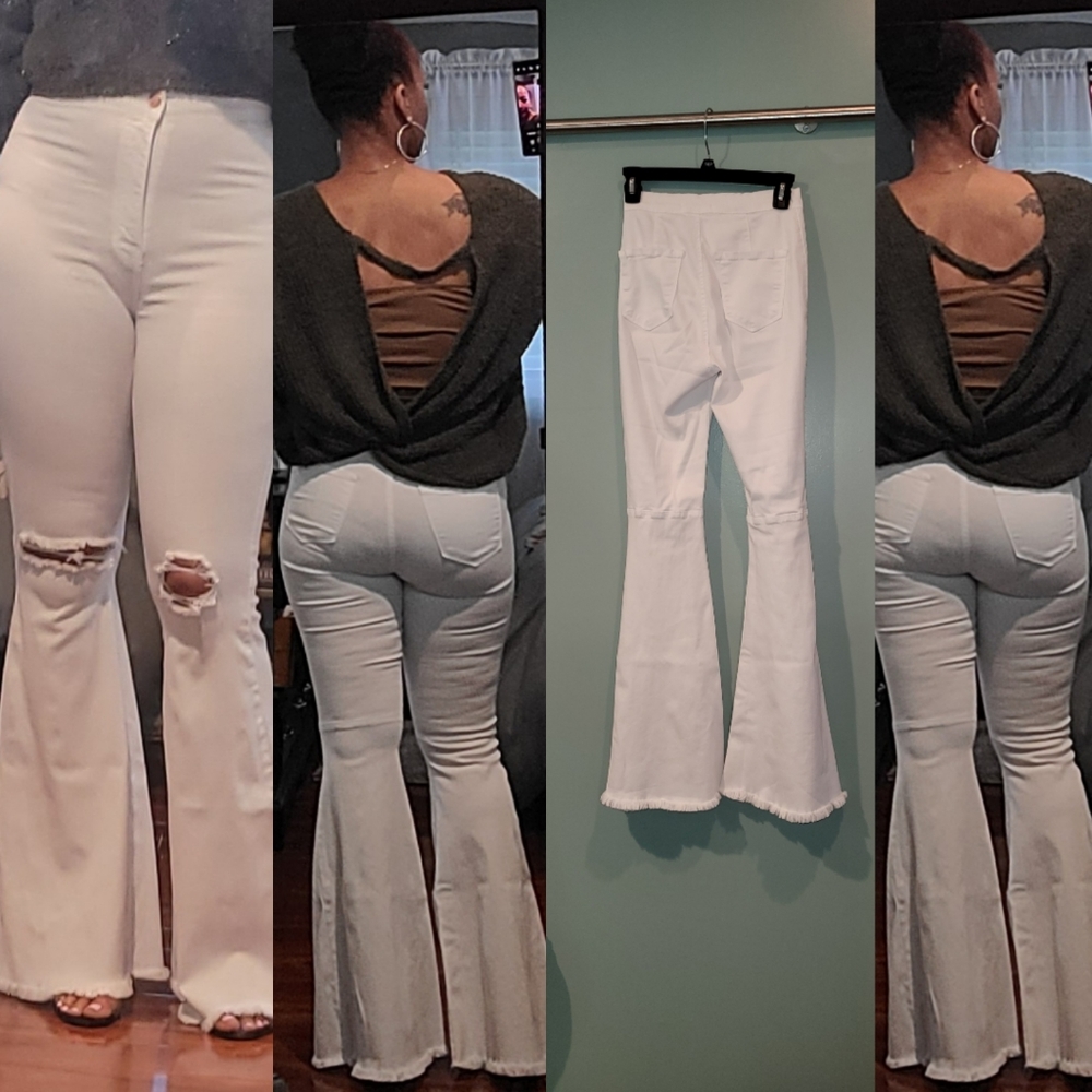 Fit and flare jeans